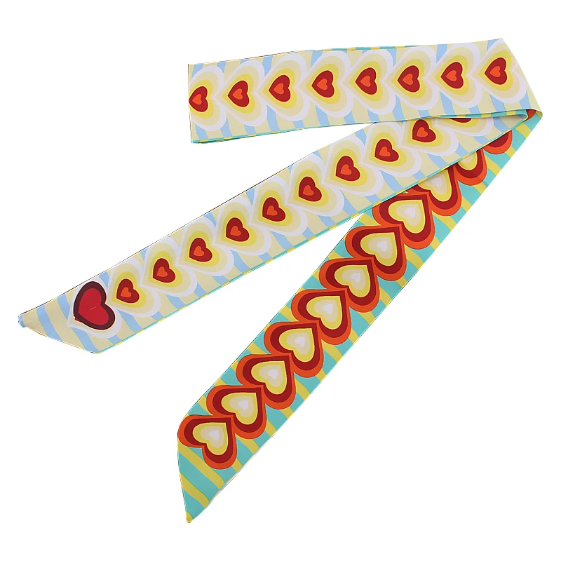 Silk Neck Scarf - 엑스트라 롱 120cm 실크 리본 스카프