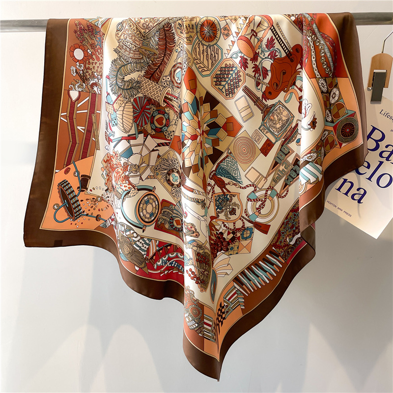 Scarf Silk Square - 2026 여성용 뉴 스퀘어 트윌 실크