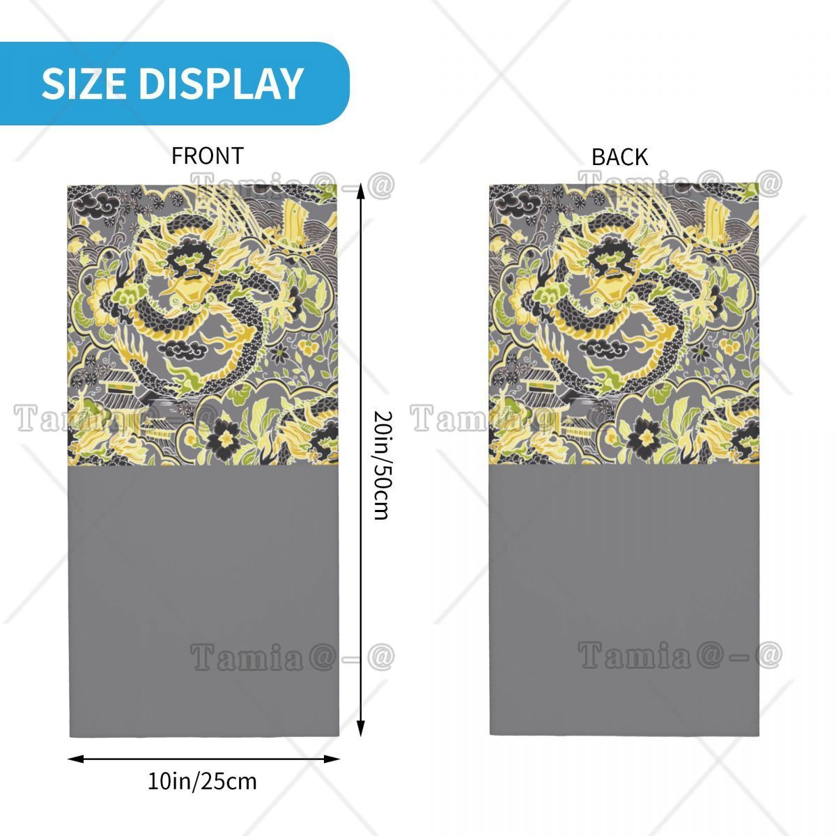 맞춤형 앤틱 시누아즈리 임페리얼 드래곤 반다나 넥 워머 - Neck Warmer Tube 리뷰 및 가격