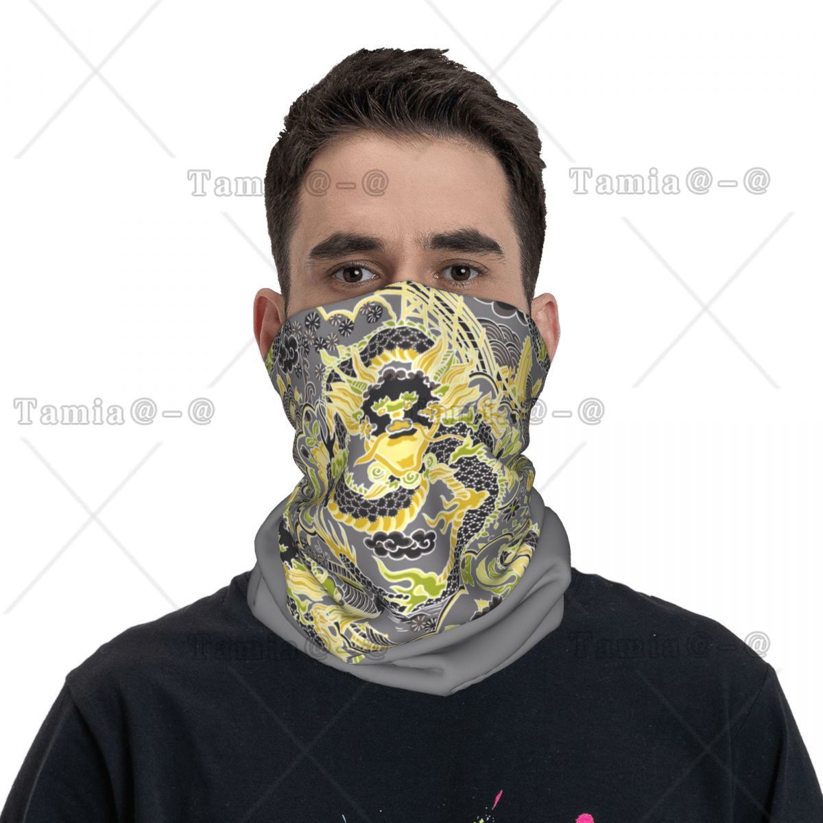 맞춤형 앤틱 시누아즈리 임페리얼 드래곤 반다나 넥 워머 - Neck Warmer Tube 리뷰 및 가격