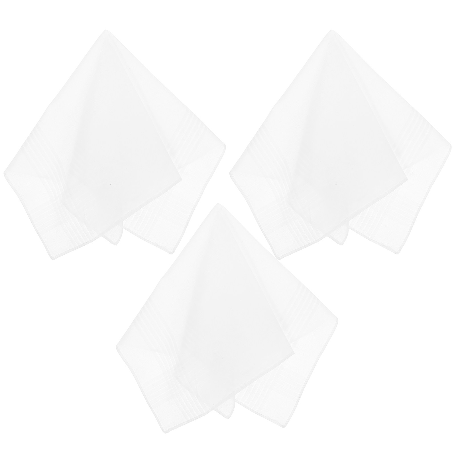 남성용 화이트 코튼 반다나 손수건 3개 세트, 미니멀리 - Handkerchief Cotton Men 리뷰 및 가격