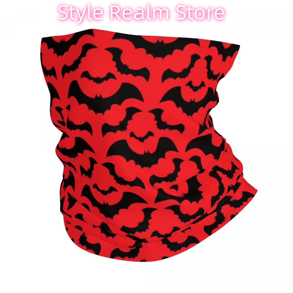 고딕 마녀 박쥐 패턴 반다나 넥 워머 남녀 겨울 스키  - Neck Warmer Tube 리뷰 및 가격
