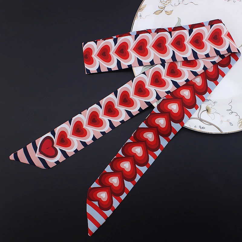 엑스트라 롱 120cm 실크 리본 스카프 여성용 멀티  - Silk Neck Scarf 리뷰 및 가격