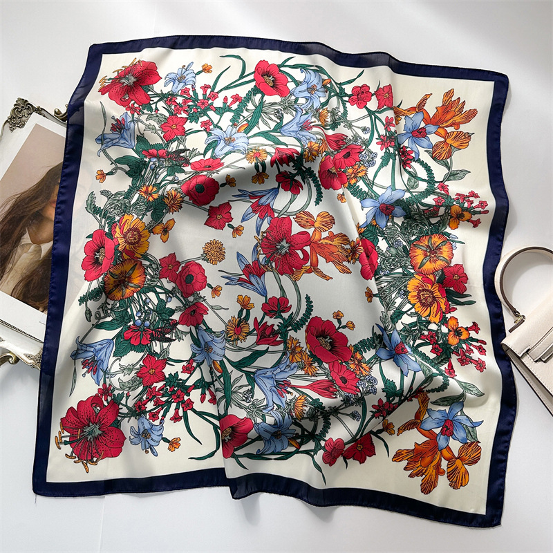 여성용 패션 손수건 스카프, 작은 숄 실크 새틴 헤어  - Silk Neck Scarf 리뷰 및 가격
