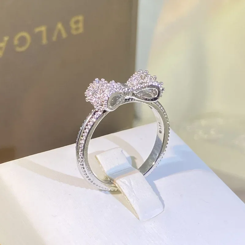 눈부신 CZ 스털링 실버 컬러 여성 손가락 반지 925 - Tie Clip Silver 리뷰 및 가격
